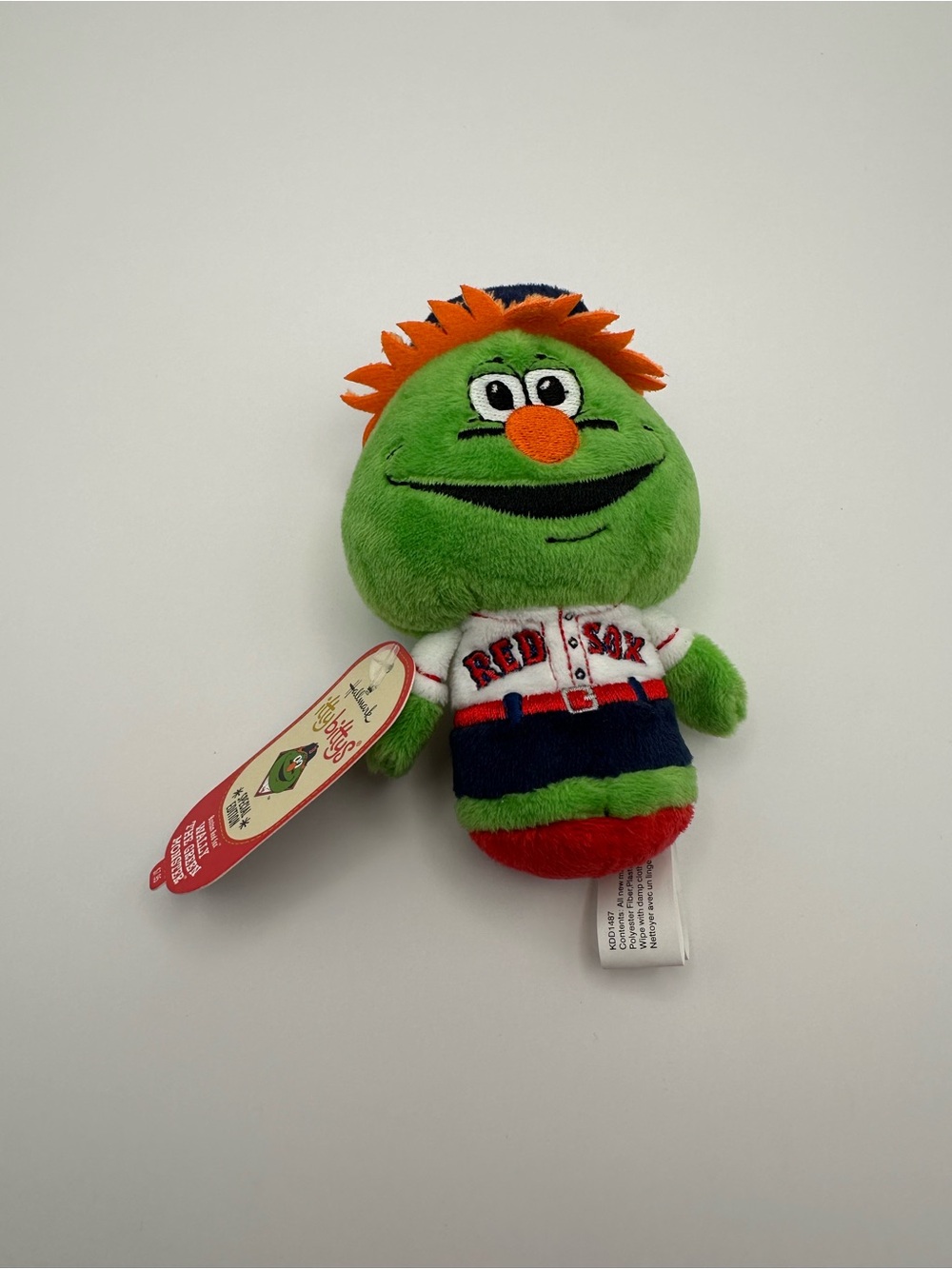 Hallmark Green and Orange Boston Red Sox Wally Plush Keychain
